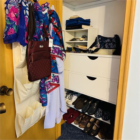 Closet Cleanout - Shoes, Purses, Scarves, NEW Van Heusen Burgundy Purse