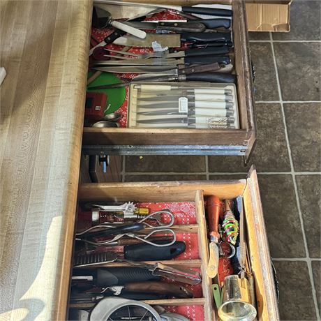 4-Drawer CLEANOUT - Knives, Cooking Utensils and More