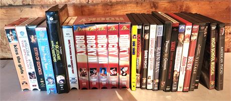 VHS, DVDs Lot