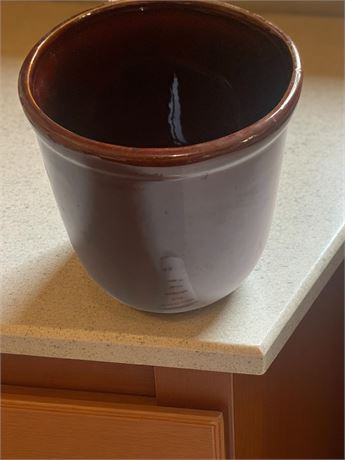 McCoy Pottery Brown Glazed Stoneware Butter/Cheese Crock