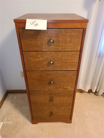 5 Drawer Wood Dresser