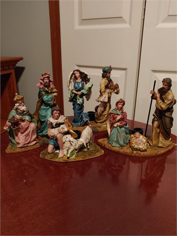 Unique Nativity Scene Candle Holders