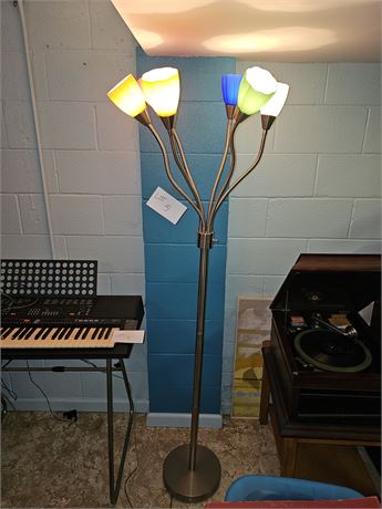 6-Light Gooseneck Floor Lamp