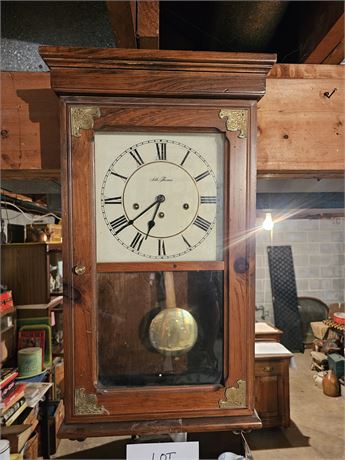 Seth Thomas Westminster Chime Wall Clock w/Key