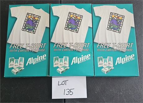 Alpine Tee Shirt Lot- Old Store Stock In Boxes Size & Color May Vary