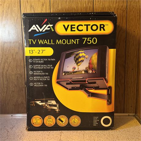 New Vector TV Wall Mount - For 13-27" TV's