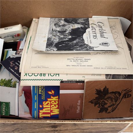 Ephemera Box Lot - Travel and More