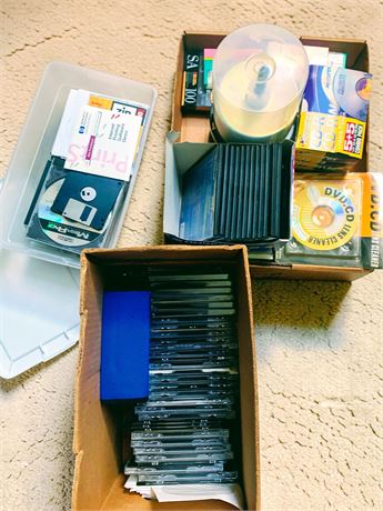 Vintage Computer Software & Storage Media Lot