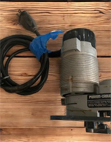 Porter Cable Offset Laminate Trimmer Mounted On Porter Cable 3102HD Power Unit