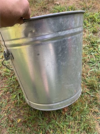 Silver Metal Galvanized Multipurpose Bucket