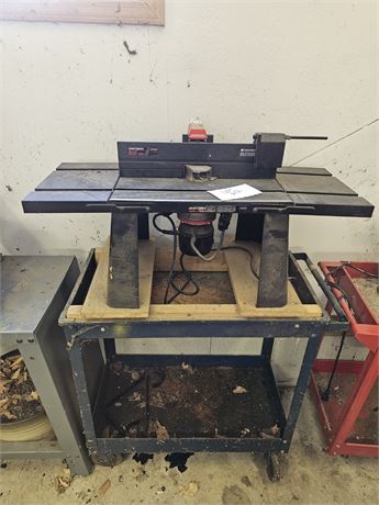 Craftsman Delux Router Table & Metal Cart