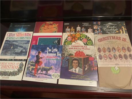 Christmas Album Lot - Johnny Mathis, Bing Crosby, The Little Drummer Boy & More