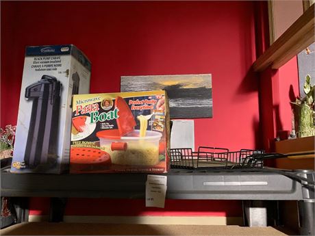 Shelf Cleanout Lot - Pasta Boat, Trudeau Pump Coffee Carafe & BBQ Griller