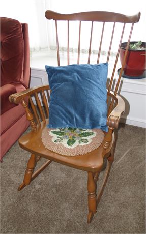 Vintage Windsor Comb Back Rocking Chair