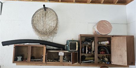 Mixed Cupboard Cleanout:Brackets / Hardware / Pet Carrier / Cleaners & More