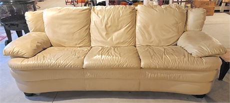 White Leather Sofa