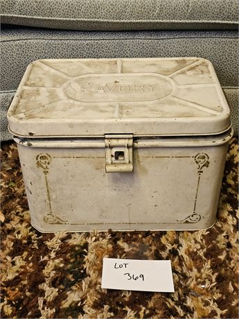 Vintage Savory Metal Box