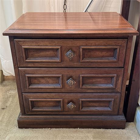 Esperanto by Drexel 3-Drawer Vintage Nightstand - 24 x 16 x 23"H