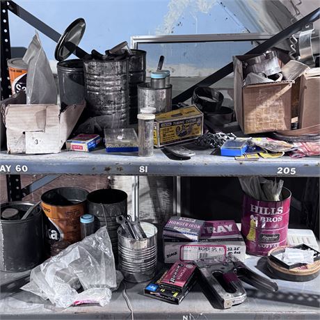 2-Shelf Cleanout - Fasteners/Screws/Hose Clamps/New Items/Nail Gun & More