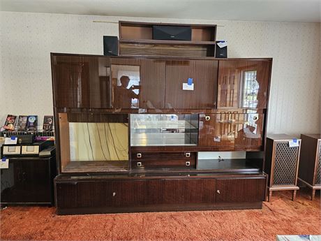 Large High Gloss Entertainment Center with Lots of Storage