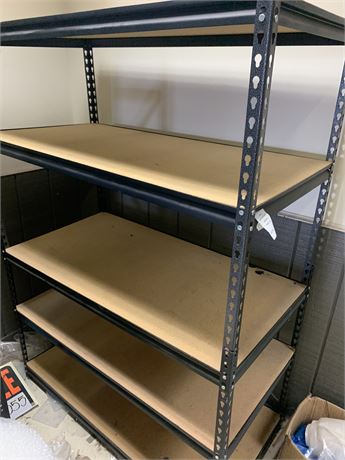 Metal 5 Shelf Storage Unit 48x62x24