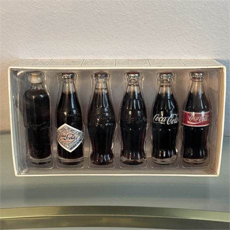 Evolution of Coca-Cola Contour Bottles Set (3" Bottles)