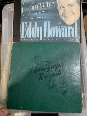 Phonograph Records Keeper - Vinyl Records/Albums Eddy Howard Kitty Wells & More