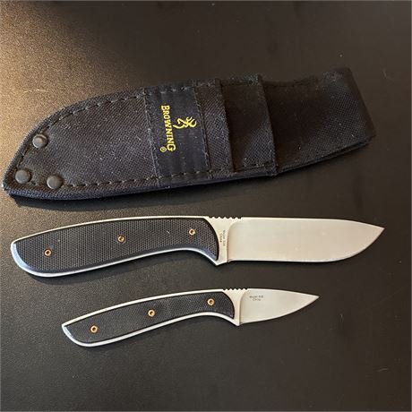 Browning 2 piece Knife Set with Sheath