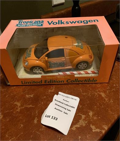 Tropicana Pure Premium Orange Volkswagen Beetle Limited Edition Dies Cast Car