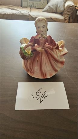 Vintage Lefton Lady Planter