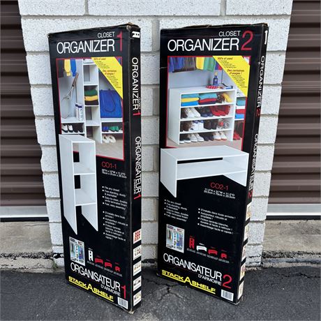New Stack A Shelf Closet Organizers, Designs #1 & #2
