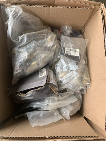 Hardware Lot - Flush Pulls, Strike Plates, Center Door Hardware