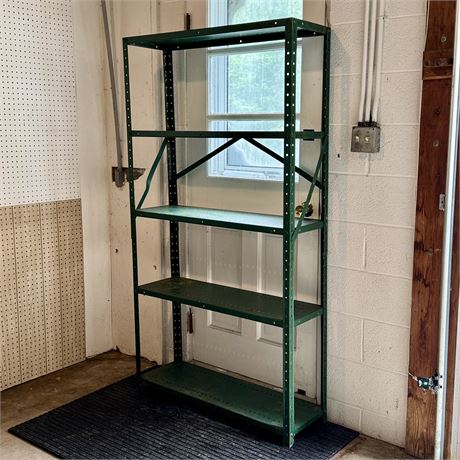 Green Metal Shelving