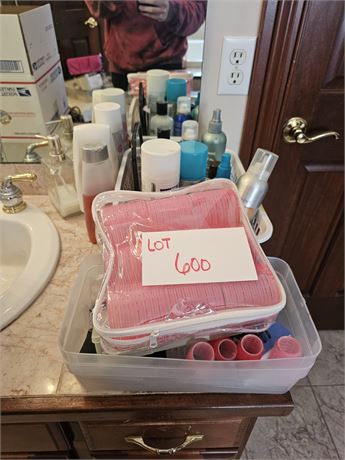 Mixed Haircare Products - Hair Spray, Curlers, Shampoo & More