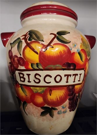 Ceramic "Biscotti" Cookie Jar