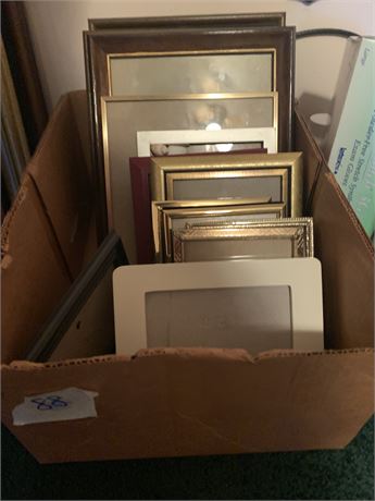 Picture Frame Lot - Various Sizes & Styles