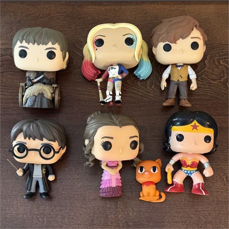 Collection of Mixed Funko POP Figurines (Loose)