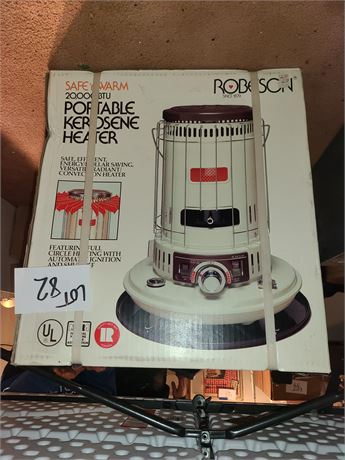 Robeson Portable Kerosene Heater 20,000 BTU in Box