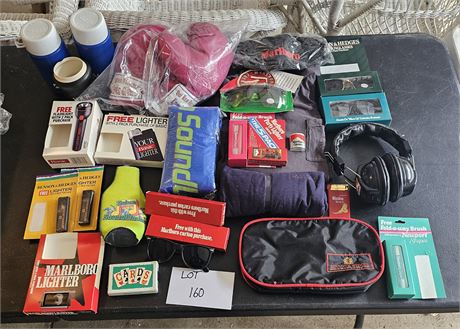 Mixed Phillip & Morris Lot- Boxing Gloves, T-Shirts, Lighters, Sunglasses & More