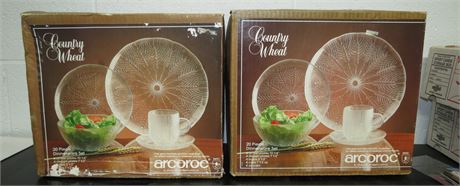 Arcoroc Country Wheat Glass Dinnerware Set