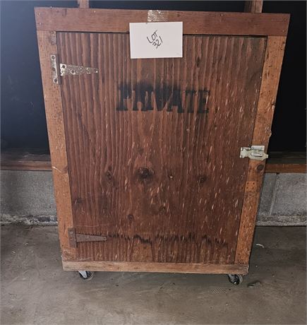 Wood Storage Box on Wheels