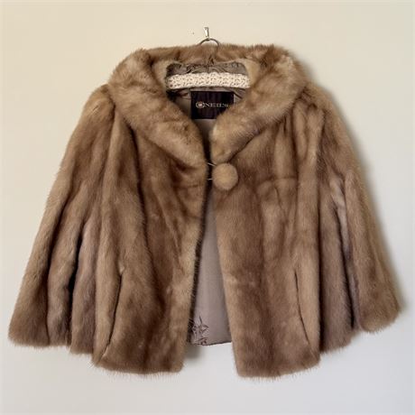 O'Neil's Genuine Mink Fur Stole, Approx. Size Medium