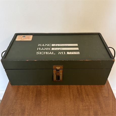 Vintage G.I. Joe Footlocker Storage Box w/ Some Clothes/Accessories