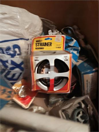 Mixed Box Of Plumbing Hardware/Supplies