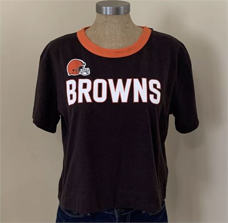 NEW Nike Women's Cleveland Browns w/ Helmet Logo Shirt - Size Small