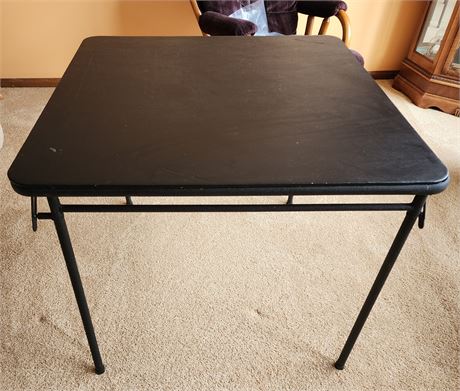 Folding card table