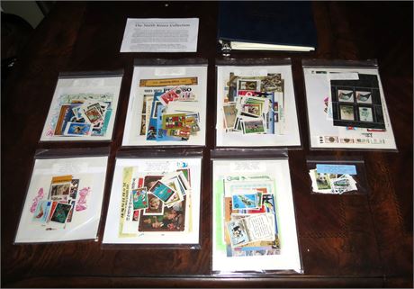 Stamps: North Korea Collection, Book & Stamps