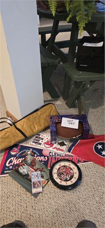 Mixed Sports Collectables- Indians, Pittsburg, Racing & More