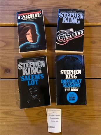 Paperback Stephen King Books - Carrie, Salems Lot, Christine & Different Seasons