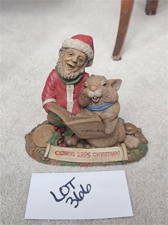 Tom Clark Creations 1995 "Cairn Christmas" Gnome Figurine – Artist Signed in Ink